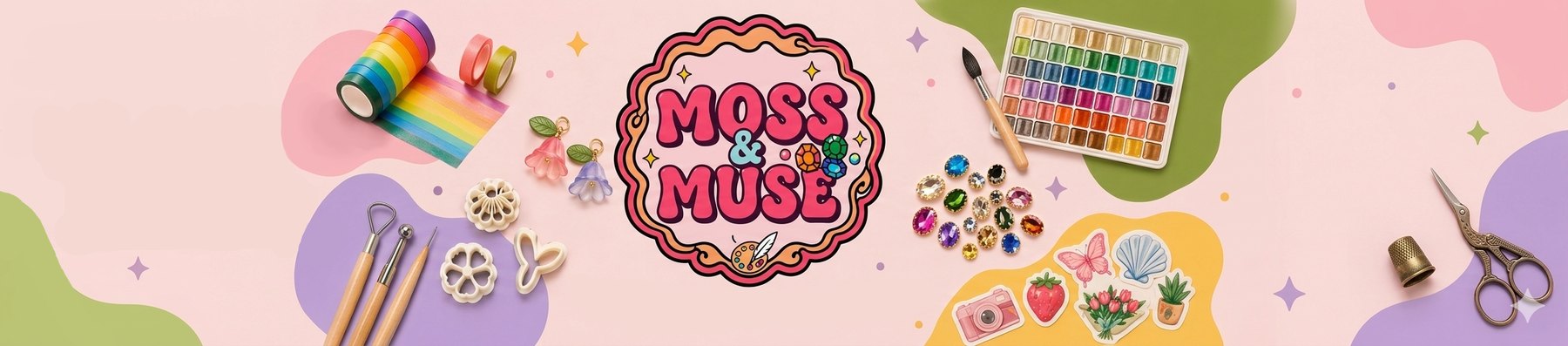 Moss & Muse — craft supplies, gems, stickers and gifts