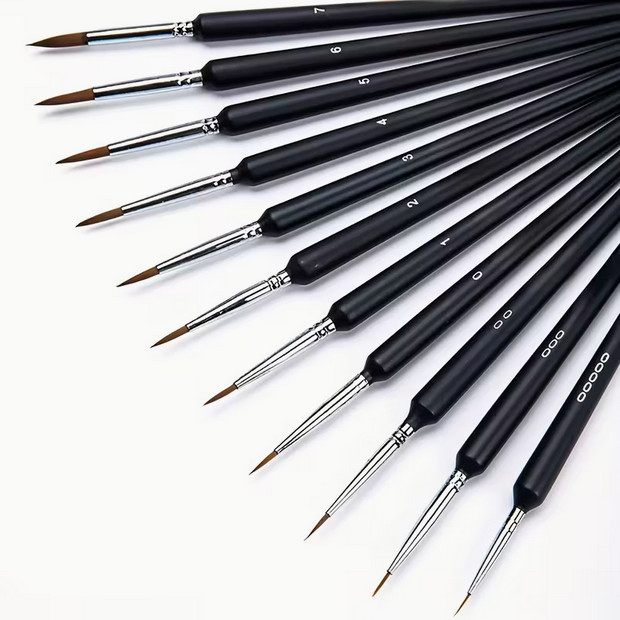 Fine Detail Needle Tool — Wooden Handle
