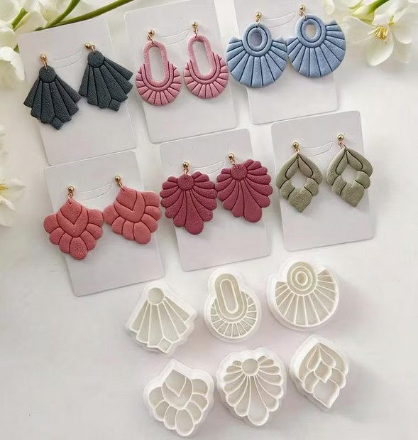 Geometric Clay Cutters — Hexagon & Arch, 6pk