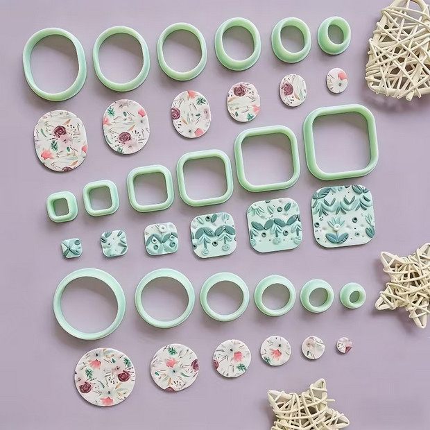Scalloped Circle Clay Cutters — Nesting Set of 5