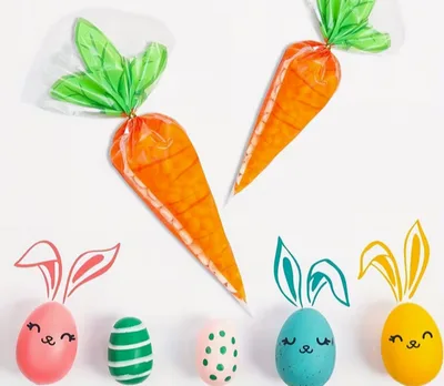 Easter Carrot Treat Bags