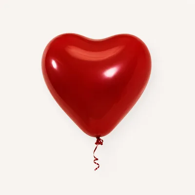Red Heart Latex Balloons – Pack of 10