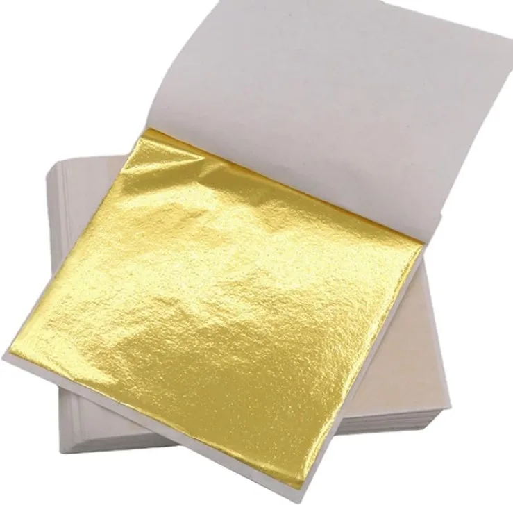 Imitation Gold Leaf Sheets – 100 Small