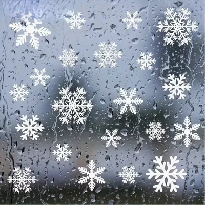 Snowflake Window Clings – 114