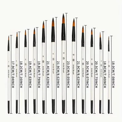 12 Fine Detail Brush Set