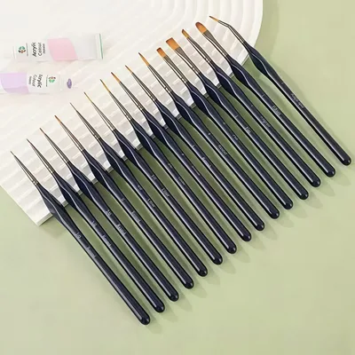 15pc Watercolour Paint Brush Set