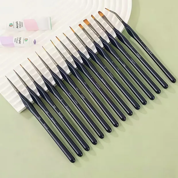 15pc Watercolour Paint Brush Set
