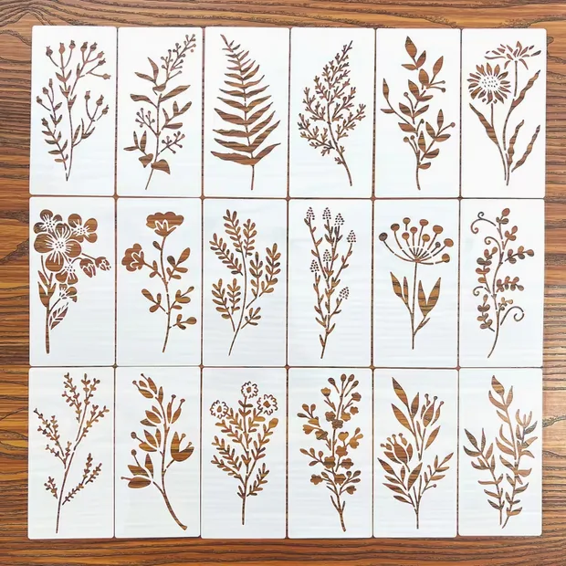 Botanical Sprig Stencils – 18
