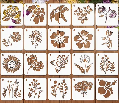 Mini Flower Stencils – 20