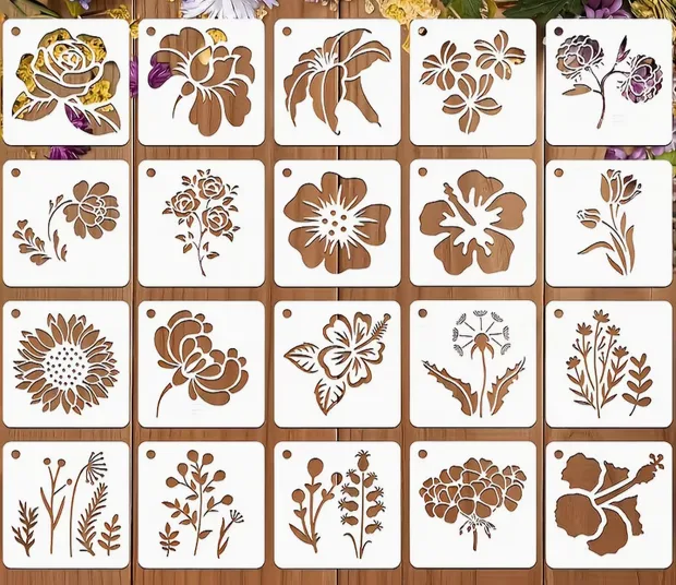 Mini Flower Stencils – 20