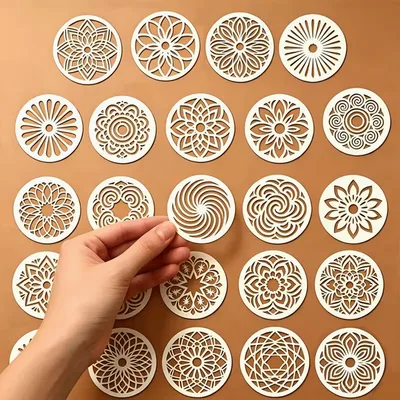 Round Mandala Stencils – 24