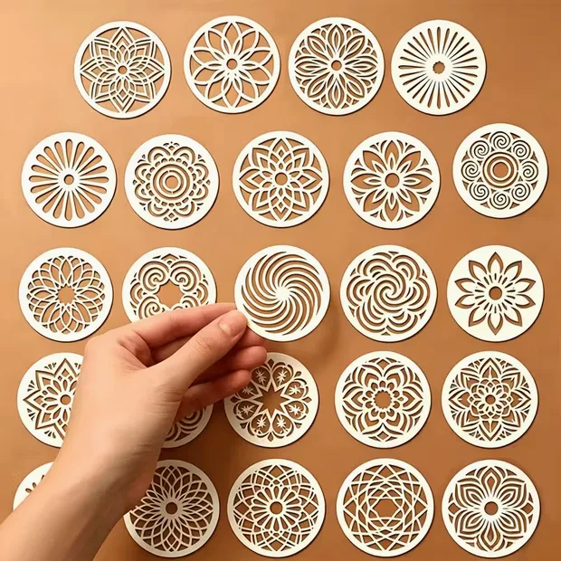 Round Mandala Stencils – 24