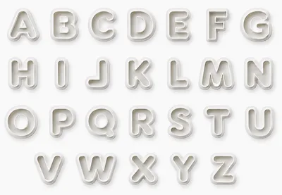 Alphabet Polymer Clay Cutters