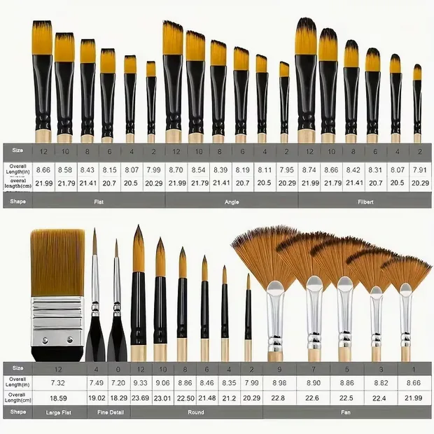 32pc Artist Brush Set