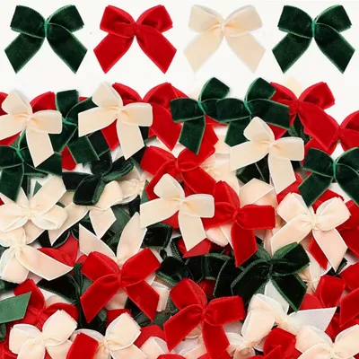 Mini Velvet Christmas Bows