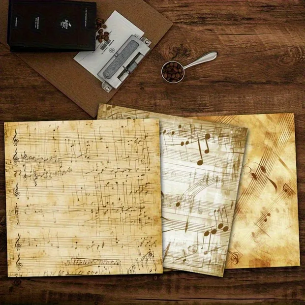 Vintage Sheet Music Scrapbook Paper – 36 Sheets