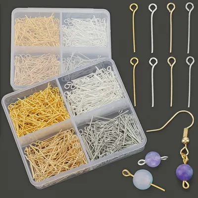 Eye Pins & Head Pins Set – 400 Pieces