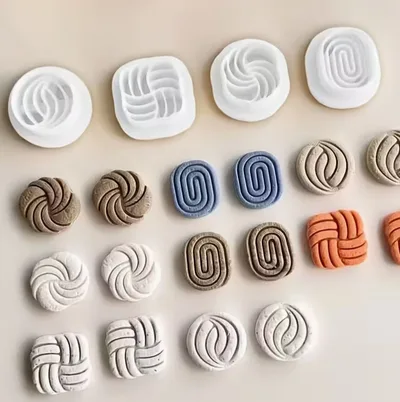 Mini Boho Texture Polymer Clay Cutters