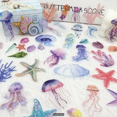 Sea Life Sticker Pack – 50