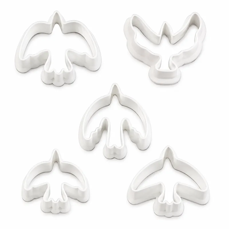 Mini Bird Polymer Clay Cutters – 5 Folk Art Designs, 25–36mm