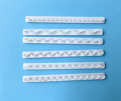 Polymer Clay Edge Cutters – 6 Wavy, Scallop & Zigzag Border Patterns, 10cm
