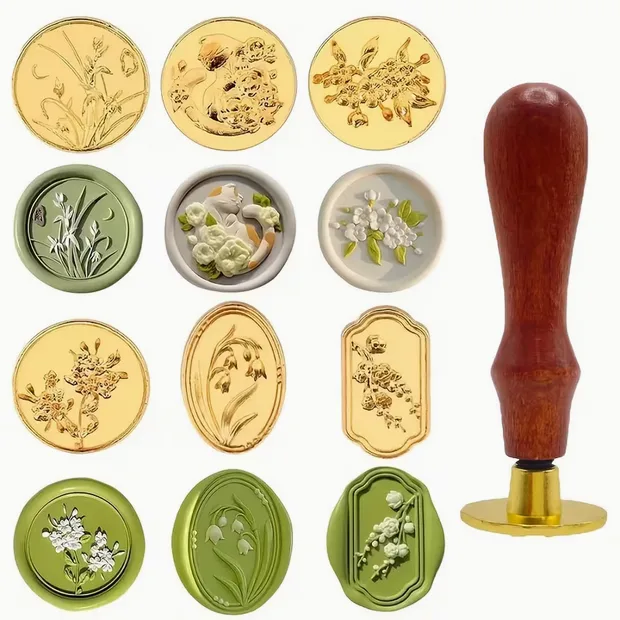 Floral Wax Seal Stamp Set – 6