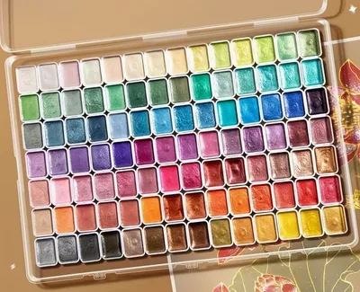 98 Colour Pearl Watercolour Set