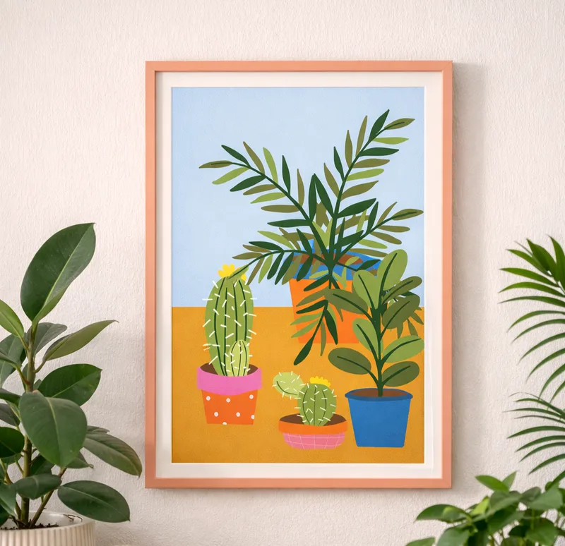 Botanical Plant Art Print – A4