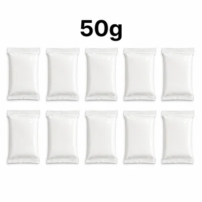White Air Dry Foam Clay – 10 × 5g Sealed Packs (50g Total)