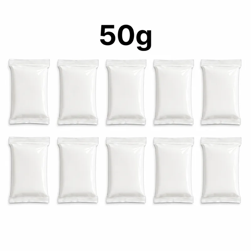 White Air Dry Foam Clay – 10 × 5g Sealed Packs (50g Total)
