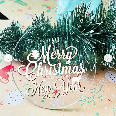 Clear Acrylic Bauble Blanks – 10