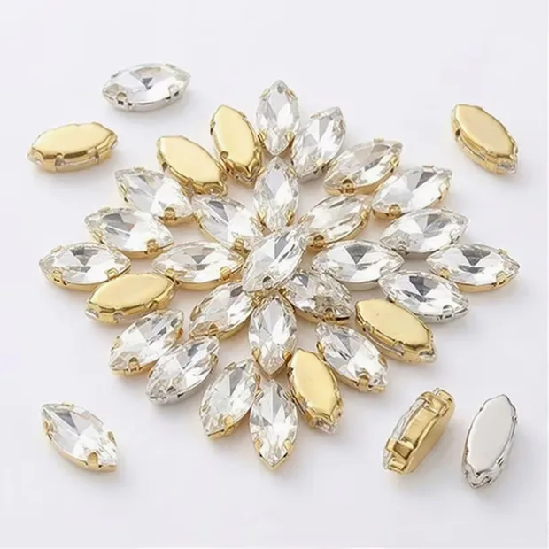 Marquise Sew-On Rhinestones – 50