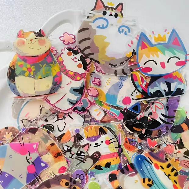 Cute Cat Sticker Pack – 50
