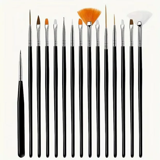 15pc Fine Detail Brush Set