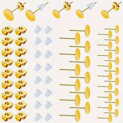 Flat Pad Earring Posts & Backs