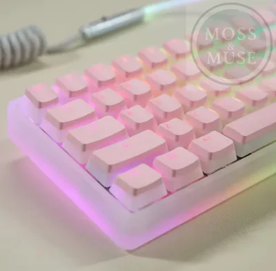 Pink Pudding Keycap Set – 129 Keys