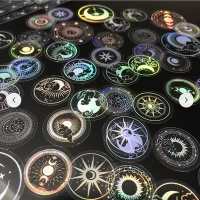Silver Moon & Stars Sticker Pack