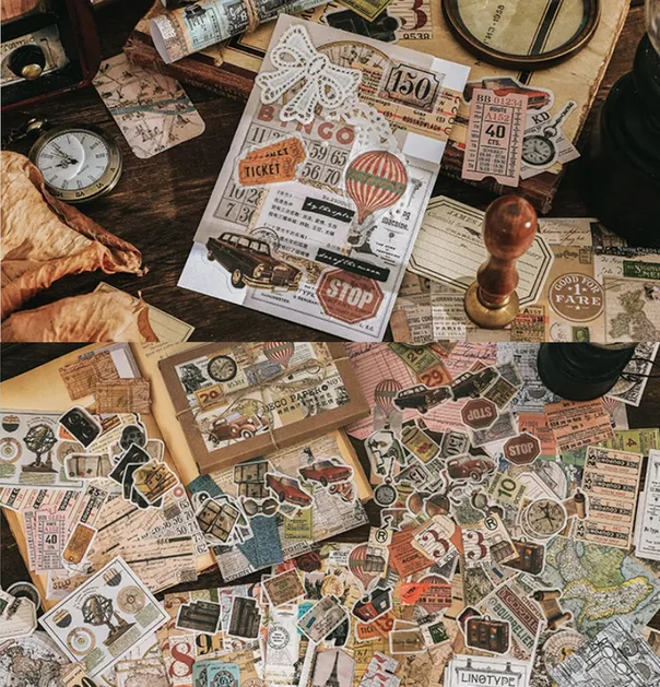 Vintage Ephemera Pack – 200 Piece