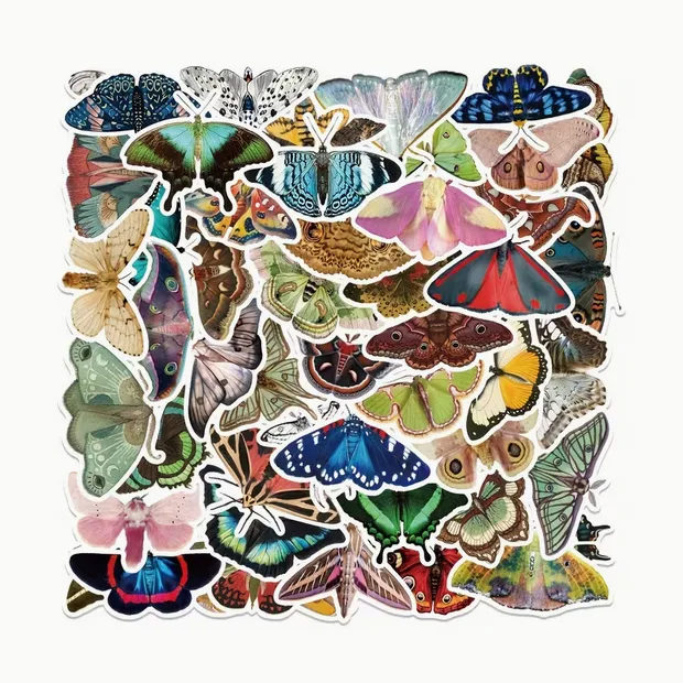 Vintage Moth & Butterfly Sticker Pack