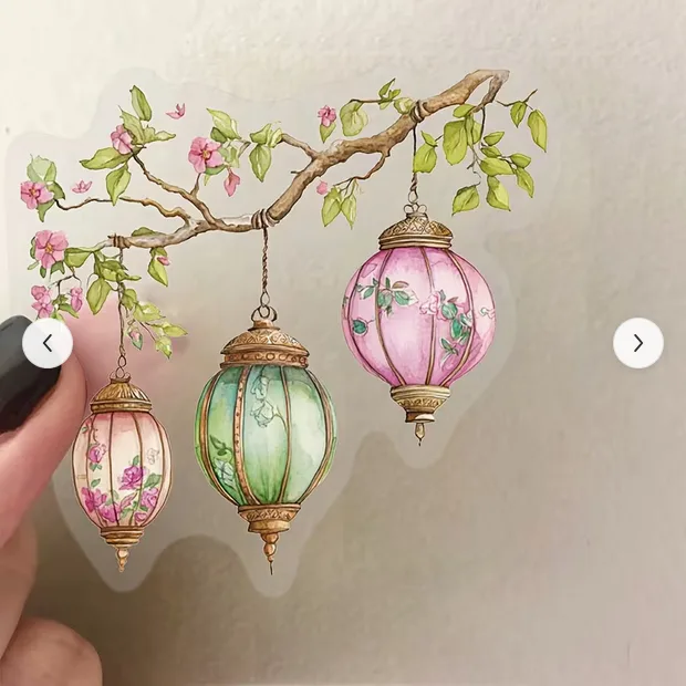 Whimsical Lantern Sticker Pack
